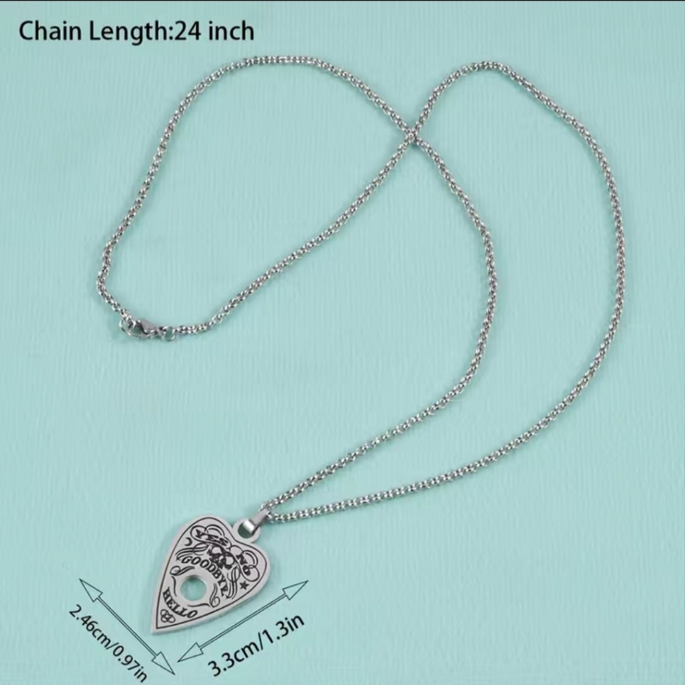 Ouija planchet necklace - Picture 4 of 4